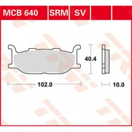 Placute frana TRW MCB640SRM    SINTER SCOOTER Popular
