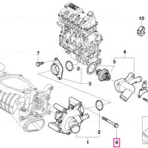 Ultima șansă Surub hexagonal cu saiba M8X80 - BMW - Mini