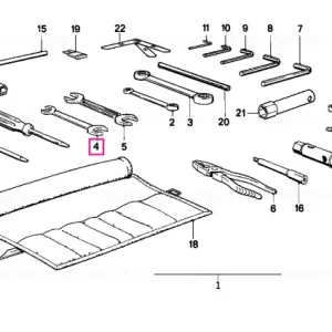 Open-end double-head engineer's wrench 10X13 Nu rata
