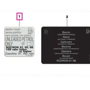 Vezi acum Label "premium fuel unleaded" ROZ95 E10