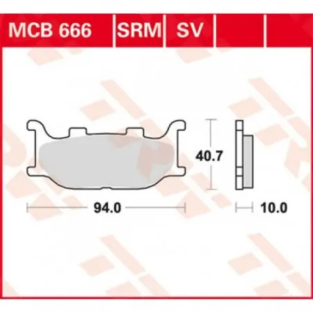 Reducere Placute frana TRW MCB666SRM    SINTER SCOOTER