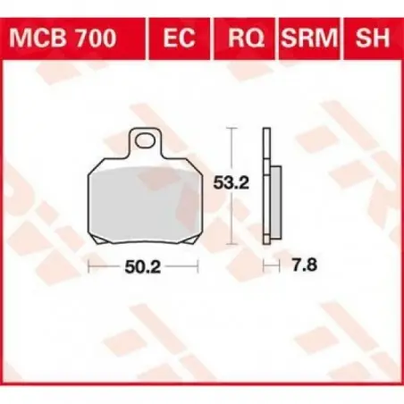Reducere specială Placute frana TRW MCB700SRM    SINTER SCOOTER