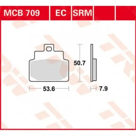 Placute frana TRW MCB709SRM    SINTER SCOOTER Reducere specială