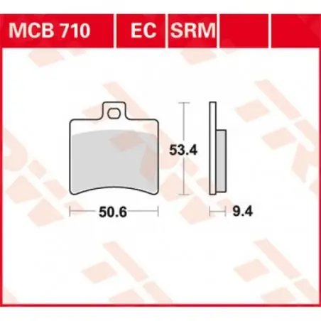 Premium Placute frana TRW MCB710SRM    SINTER SCOOTER