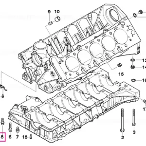 Chilipir Surub cap bombat M8X40-10.9 - BMW