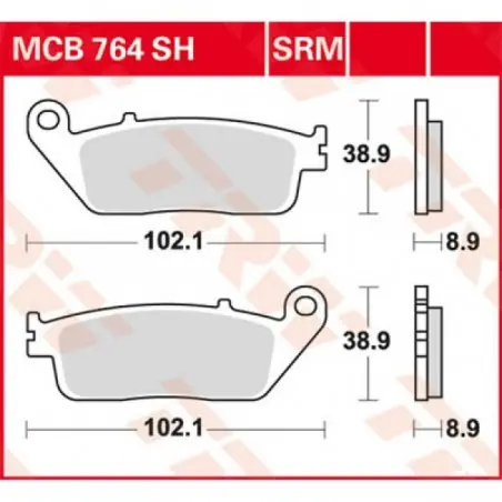 Ofertă exclusivă Placute frana TRW MCB764SRM    SINTER SCOOTER