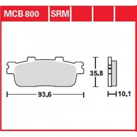 Placute frana TRW MCB800SRM    SINTER SCOOTER Livrare rapidă