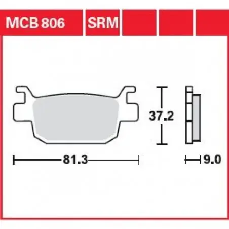 Placute frana TRW MCB806SRM    SINTER SCOOTER Ofertă specială