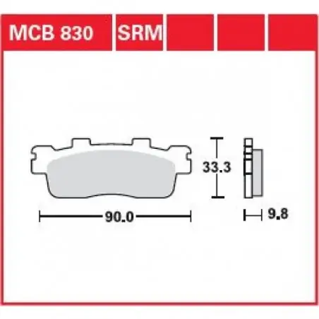 Placute frana TRW MCB830SRM    SINTER SCOOTER Cel mai vândut