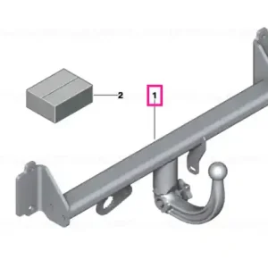 Scdel. of tow.hitch+detach.ball head Livrare gratuită