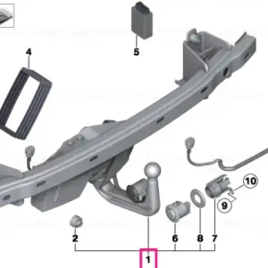 Trailer tow hitch, electrically pivoted Cumpărături sigure