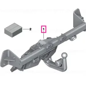 Trailer tow hitch, electrically pivoted Reducere