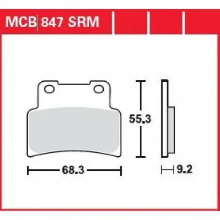 Placute frana TRW MCB847SRM    SINTER SCOOTER Ofertă specială