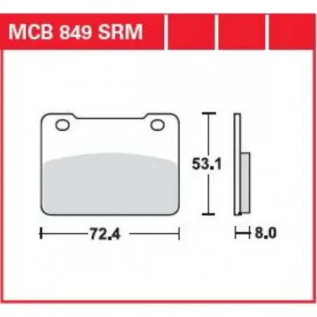 Placute frana TRW MCB849SRM    SINTER SCOOTER Expediere rapidă