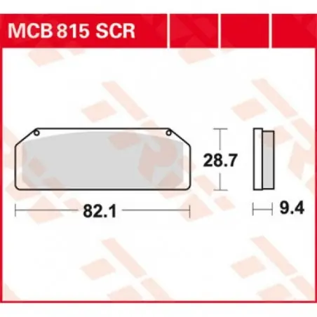 Placute frana TRW MCB815SCR    SINTER CARBON RACE LONGLIFE Chilipir