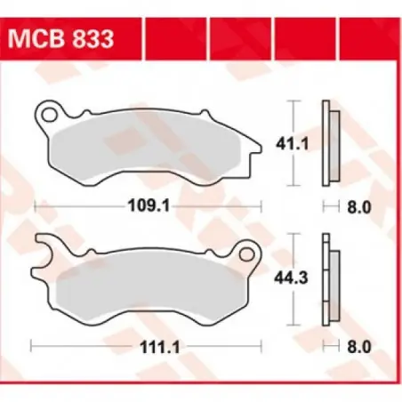 Placute frana TRW MCB833SRM    SINTER SCOOTER Reducere extra