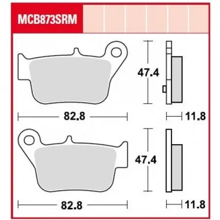 Placute frana TRW MCB873SRM    SINTER SCOOTER Reducere de preț