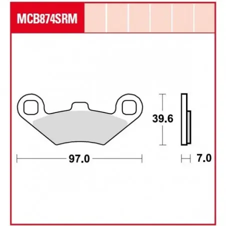 Placute frana TRW MCB874SRM    SINTER SCOOTER Cumpără online