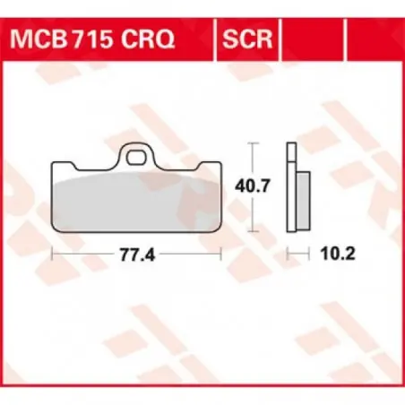 Placute frana TRW MCB715CRQ HYPER CARBON RACING Super ofertă