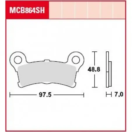 Placute frana TRW MCB864SH   SINTER PERFORMANCE STREET  ROAD TRACKS Ultima șansă