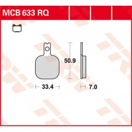 Cumpără online Placute frana TRW MCB633RQ   ORGANIC SPORT
