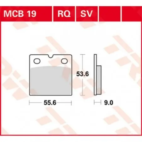 Placute frana TRW MCB19   ORGANIC Plată securizată