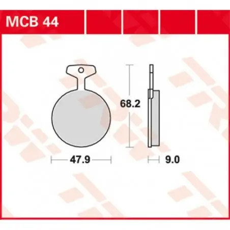 Ofertă exclusivă Placute frana TRW MCB44   ORGANIC