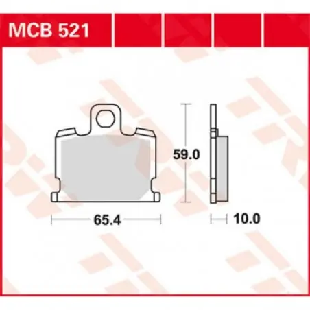 Cel mai bun preț Placute frana TRW MCB521   ORGANIC