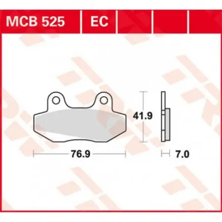 Transport gratuit Placute frana TRW MCB525   ORGANIC