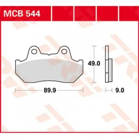 Livrare expres Placute frana TRW MCB544   ORGANIC