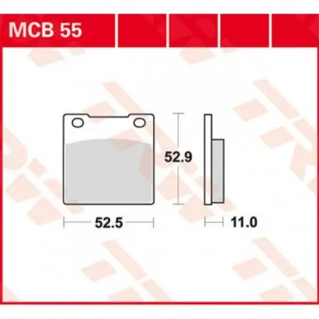Placute frana TRW MCB55   ORGANIC Expediere rapidă