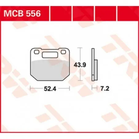 Livrare gratuită Placute frana TRW MCB556   ORGANIC