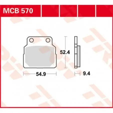 Placute frana TRW MCB570   ORGANIC Ieftin