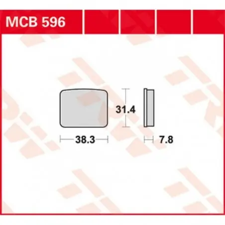 Placute frana TRW MCB596   ORGANIC Promoție