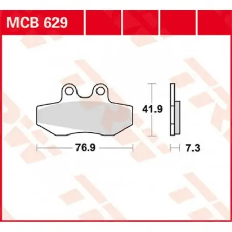 Placute frana TRW MCB629   ORGANIC Livrare expres