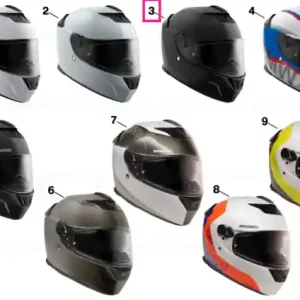 Calitate înaltă Helmet Street X "black matt" 53/54 ECE