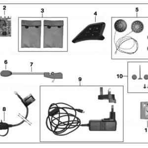Set communication system helmet 7 WCS-2 Preferatul clienților
