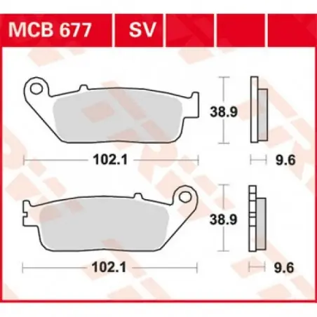 Livrare rapidă Placute frana TRW MCB677   ORGANIC