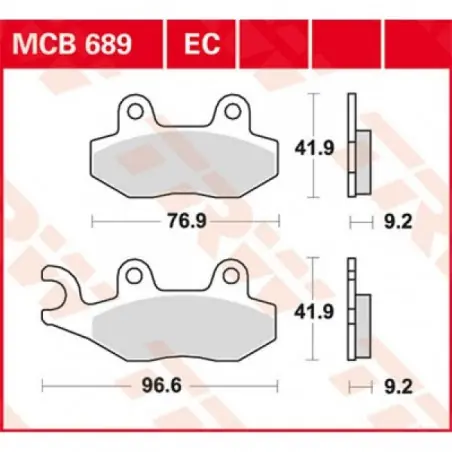 Placute frana TRW MCB689   ORGANIC Reducere