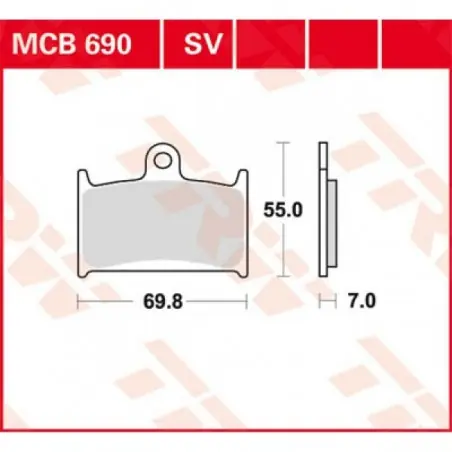 Placute frana TRW MCB690   ORGANIC Ofertă de sezon