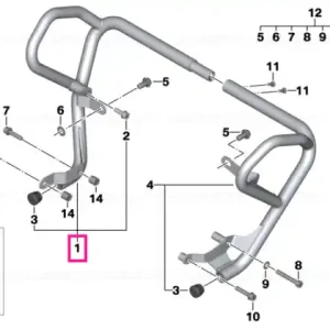 Reduceri Protective bar, left