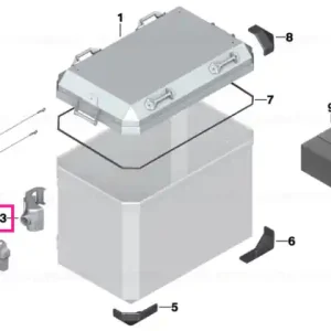 Livrare rapidă Retaining lock w/out lock barrel, left