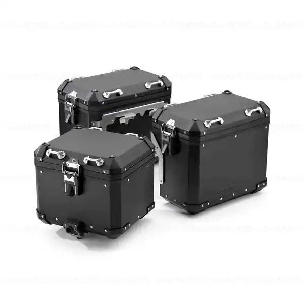 Ofertă exclusivă Sistem de bagaje din aluminiu (negru) - cutie stanga