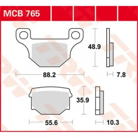 Ultima șansă Placute frana TRW MCB765   ORGANIC