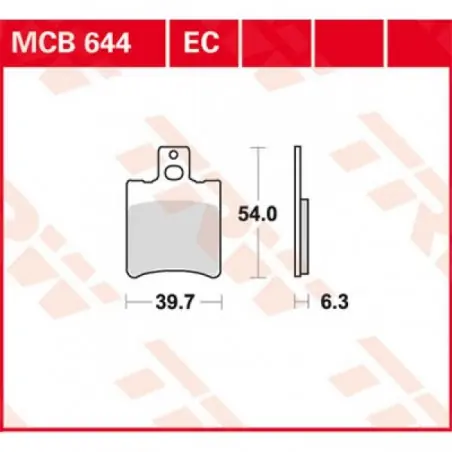 Placute frana TRW MCB644EC  EC ORGANIC Reducere specială