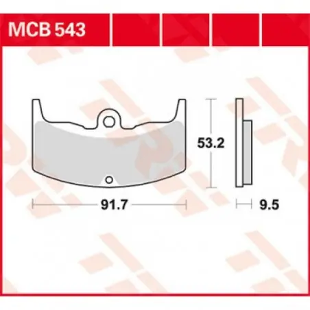Placute frana TRW MCB543   ORGANIC Ieftin