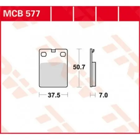 Placute frana TRW MCB577   ORGANIC Ofertă exclusivă