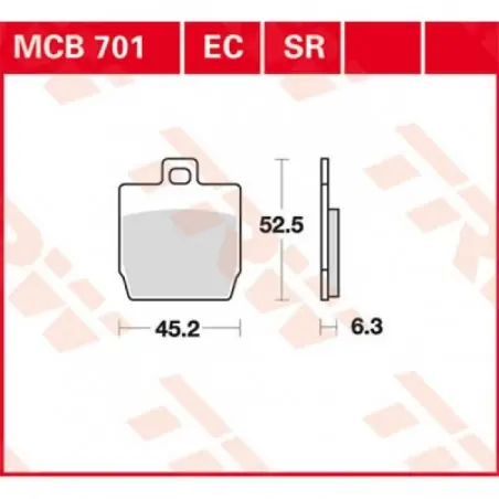 Cumpărături sigure Placute frana TRW MCB701   ORGANIC