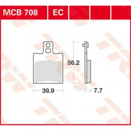 Placute frana TRW MCB708EC  EC ORGANIC Vezi acum