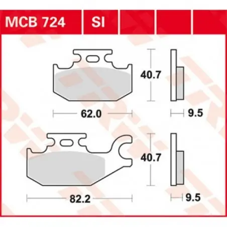 Placute frana TRW MCB724   ORGANIC Discount